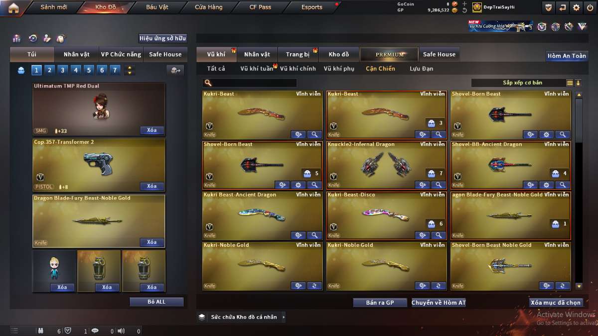 shop acc cf uy tin gia re